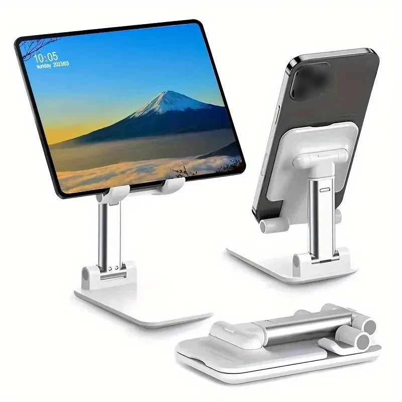 Soporte Plegable para Teléfono Móvil y Tablet – Montura de Escritorio Ajustable, Flexible, Ideal para Transmisiones en Vivo y Uso Diario – Compatible con Todos los Teléfonos
