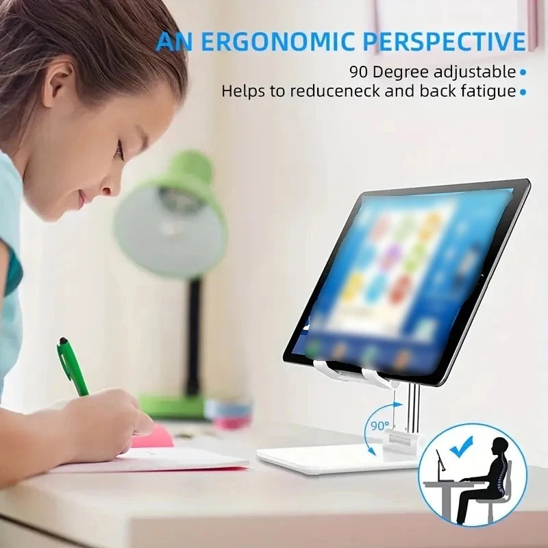 Soporte Plegable para Teléfono Móvil y Tablet – Montura de Escritorio Ajustable, Flexible, Ideal para Transmisiones en Vivo y Uso Diario – Compatible con Todos los Teléfonos