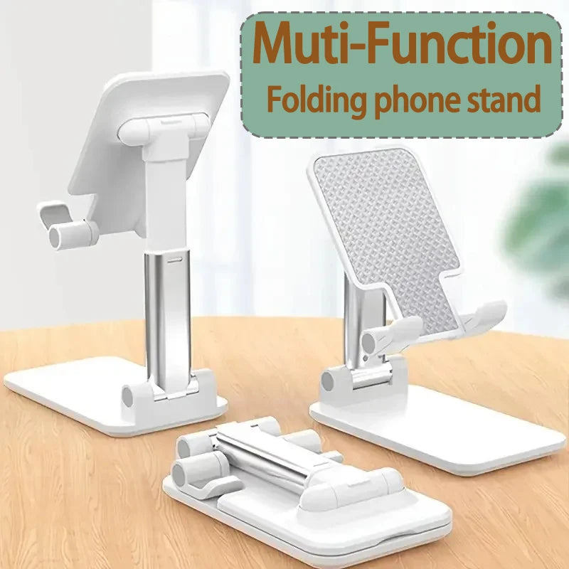 Soporte Plegable para Teléfono Móvil y Tablet – Montura de Escritorio Ajustable, Flexible, Ideal para Transmisiones en Vivo y Uso Diario – Compatible con Todos los Teléfonos