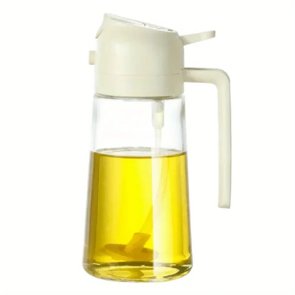 Botella Dispensadora de Aceite 2 en 1 Vidrio,