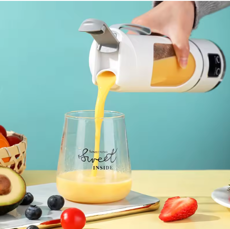 Licuadora Portátil Recargable de 450 ml con 12 Cuchillas – Exprimidor Personal de Jugos Naturales