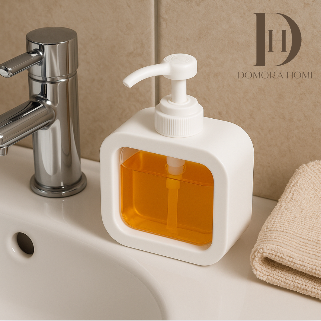 Dispensador de Jabón 500 ml,Multiusos para Jabón, Baño, Cocina, Crema, Gel antibacterial.