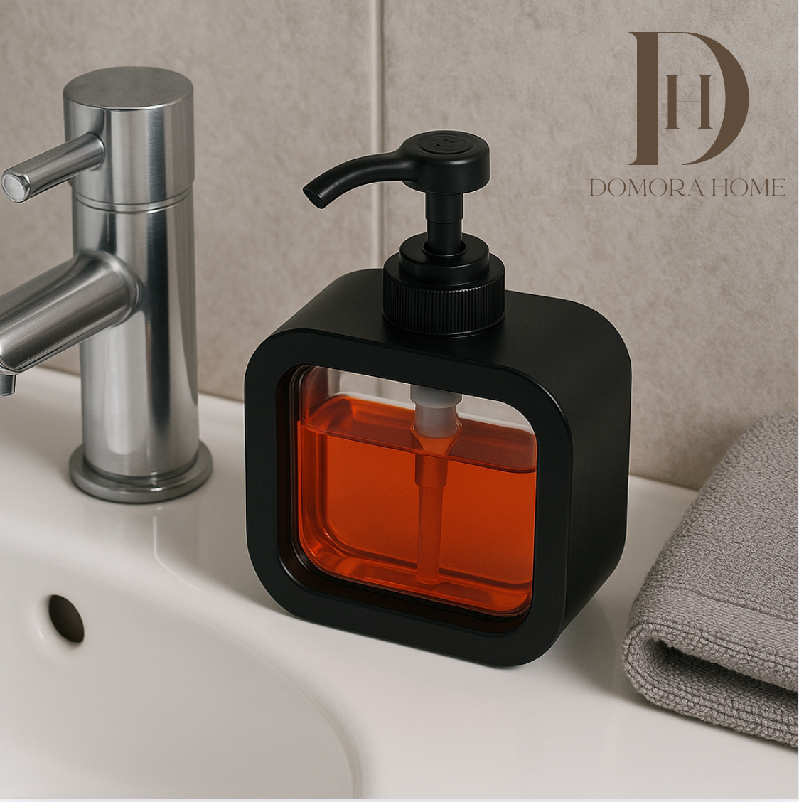 Dispensador de Jabón 500 ml,Multiusos para Jabón, Baño, Cocina, Crema, Gel antibacterial.