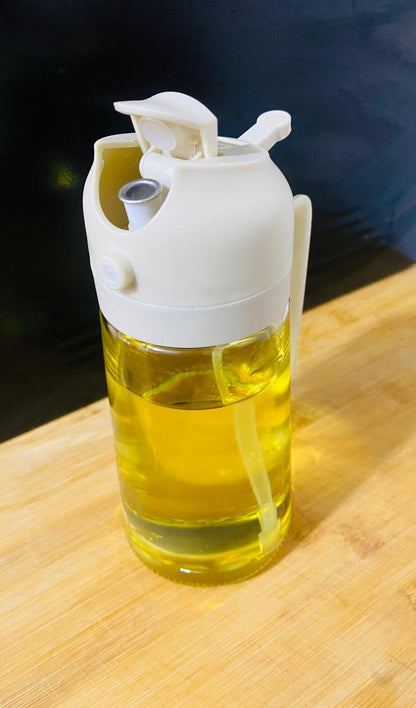 Botella Dispensadora de Aceite 2 en 1 Vidrio,