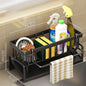Estante de Cocina para Trapos y Especias, Estante de Drenaje sin Perforación para Fregadero