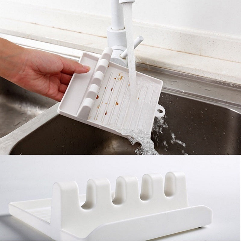 Soporte de Cucharas de Cocina – Organizador de Tenedores, Espátulas y Palillos.