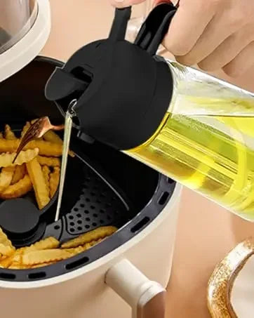 Botella Dispensadora de Aceite 2 en 1 Vidrio,