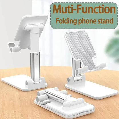 Soporte Plegable para Teléfono Móvil y Tablet – Montura de Escritorio Ajustable, Flexible, Ideal para Transmisiones en Vivo y Uso Diario – Compatible con Todos los Teléfonos