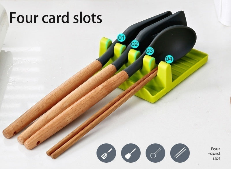 Soporte de Cucharas de Cocina – Organizador de Tenedores, Espátulas y Palillos.