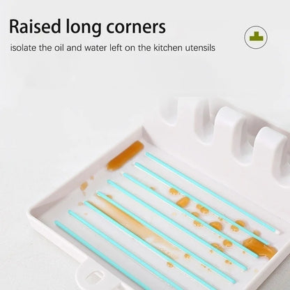 Soporte de Cucharas de Cocina – Organizador de Tenedores, Espátulas y Palillos.