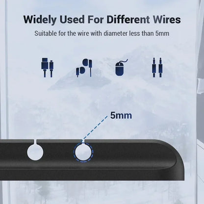 Organizador de cables USB de silicona.