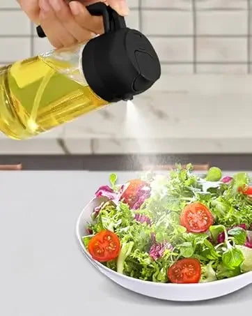 Botella Dispensadora de Aceite 2 en 1 Vidrio,