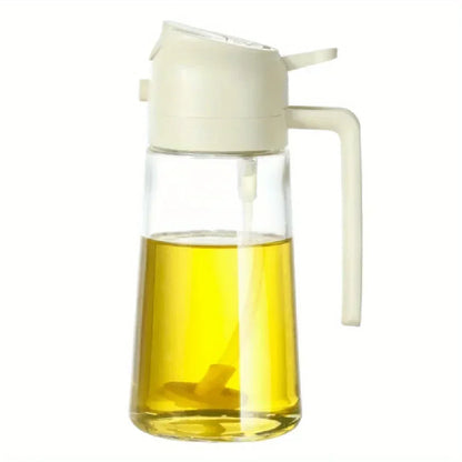 Botella Dispensadora de Aceite 2 en 1 Vidrio,