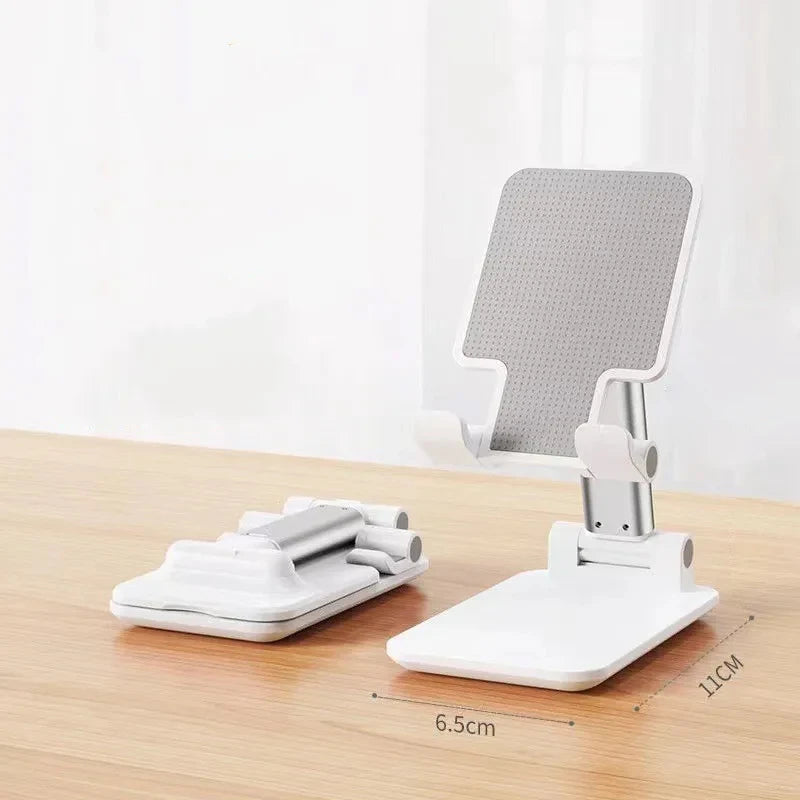 Soporte Plegable para Teléfono Móvil y Tablet – Montura de Escritorio Ajustable, Flexible, Ideal para Transmisiones en Vivo y Uso Diario – Compatible con Todos los Teléfonos
